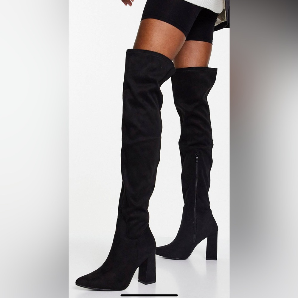 Over knee faux boots